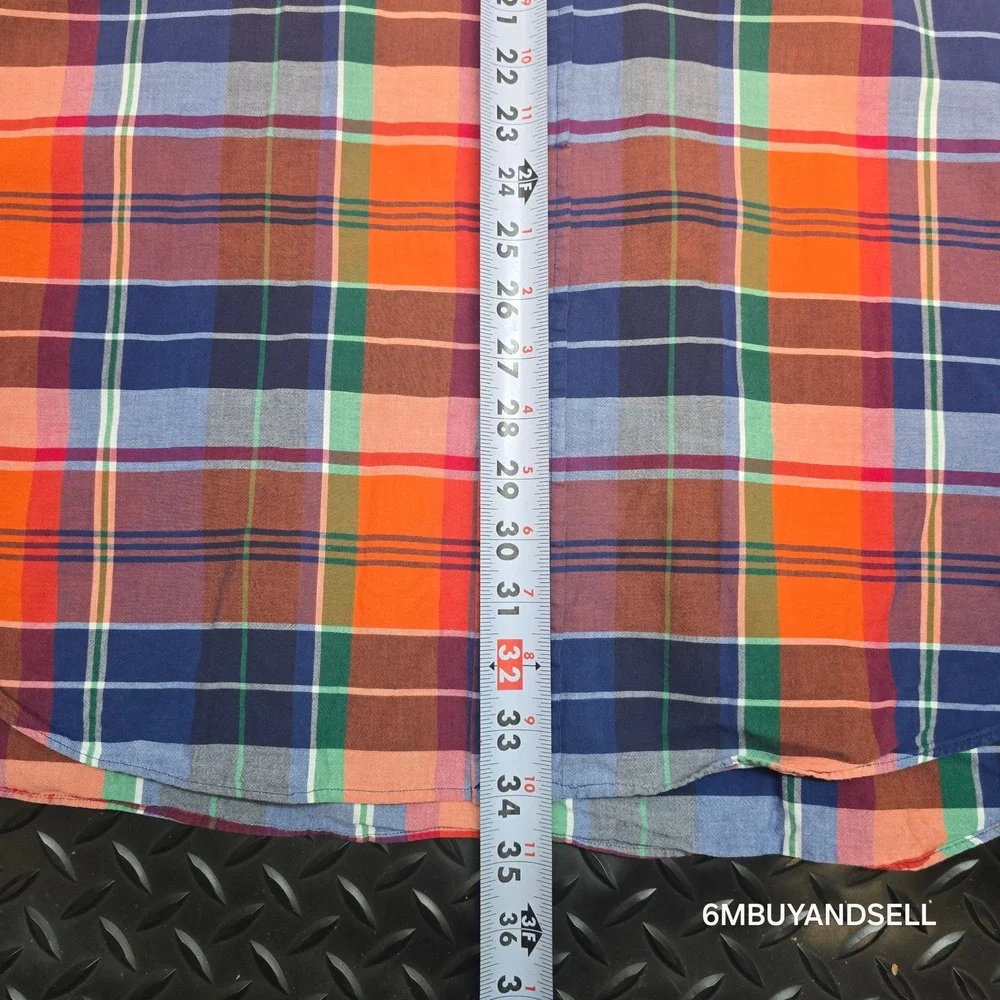 Polo Ralph Lauren Mens 2XLT Tall Classic Plaid Short Sleeve Button Down Shirt